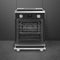 Smeg SPR24UIMAN Freestanding Ranges Satin Matt Black – Catalog Photo