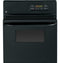 GE Appliances JRP20BJBB Single Wall Ovens Black On Black Front View