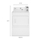 Whirlpool CEM2745FQ Commercial Dryers White – Official Product Photo