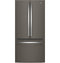GE Appliances GWE19JMLES French Door Refrigerators Fingerprint Resistant Slate Front View
