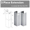 ZLINE 2PCEXTKBKL2KL3304 Range Hood Accessories 0 Front View