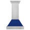 ZLINE 8654SNXBG30 Ducted Mount Hoods Blue Gloss – Official Product Photo