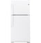 GE Appliances GTS22KGNRWW Top Freezer Refrigerators White Front View