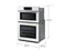 Samsung NQ70CB700D12 Microwave & Oven Combos White Glass – Appliance Image