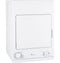GE Appliances DSKS433EBWW Portable Dryers White On White Front View