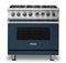 Viking VDR5366BSB Professional Ranges Slate Blue Front View