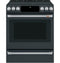 CAFE CES700P3MD1 Slide-In Ranges Matte Black Front View