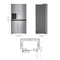 LG LRSXC2306S Side By Side Refrigerators Print Proof Stainless Steel – Official Product Photo