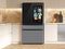 Samsung RF90F23AECR French Door Refrigerators Charcoal Glass And Stainless Steel – Side Profile