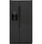 GE Appliances GZS22DGJBB Side By Side Refrigerators Black Front View