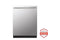 LG SDWB24S3 Built-In Dishwashers Print Proof Stainless Steel Front View