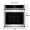 Frigidaire FCWS2727AS Single Wall Ovens Stainless Steel – Appliance Image