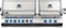 Napoleon BIPRO825RBIPSS3 Pro Style BBQs Stainless Steel Front View