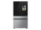 Samsung RF29BB8900QK French Door Refrigerators Charcoal Glass Top, Stainless Steel Middle, Stainless Steel Bottom Front View