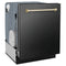 ZLINE DWMTZBS24G Built-In Dishwashers Gold Front View