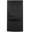 GE Appliances GFE26JGMBB French Door Refrigerators Black Front View