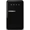 Smeg FAB10URBL3 Compact Refrigerators Glossy Black Front View