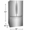 Frigidaire FRFS2823AS French Door Refrigerators Stainless Steel – Appliance Image