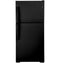 GE Appliances GTE19DTNRBB Top Freezer Refrigerators Black Front View