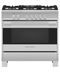 Fisher & Paykel OR36SDG4X1 Freestanding Ranges Stainless Steel Front View