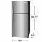 Frigidaire FFHT2022AS Top Freezer Refrigerators Stainless Steel – Appliance Image