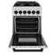 ZLINE RASZSN24MB Professional Ranges Matte Black – Angle View