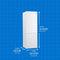Danby DBMF100B1WDB Bottom Freezer Refrigerators White – Studio Shot