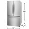 Frigidaire FRFN2813AF French Door Refrigerators Stainless Steel – Appliance Image