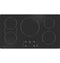 Monogram ZHU36RDTBB Electric Cooktops Black Front View