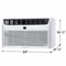 FRIGIDAIRE FHTC123WA1 Wallfit Air Conditioners White – Appliance Image