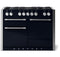 AGA AMC48DFBLK Dual Fuel Model, Gloss Black Black