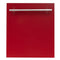 ZLINE DWRGH24 Built-In Dishwashers Red Gloss Front View