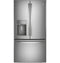 GE Appliances PYE22KYNFS French Door Refrigerators Fingerprint Resistant Stainless Front View