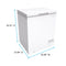 Avanti CF5F0W Chest Freezers White – Angle View