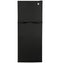 GE Appliances GPV10FGNBB Top Freezer Refrigerators Black Front View