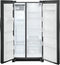 Frigidaire FRSS2623AD Side By Side Refrigerators Black Stainless Steel – Angle View