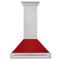 ZLINE 8654SNXRG36 Ducted Mount Hoods Red Gloss – Official Product Photo