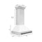 ZLINE 8654STZWM36MB Ducted Mount Hoods Matte Black – Angle View