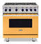 Viking VGR73626BDALP Freestanding Ranges Daffodil Front View