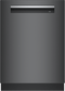 Bosch SHP78CM4N Built-In Dishwashers Black Stainless Steel Front View