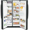 GE Appliances GSE25GGPBB Side By Side Refrigerators Black – Catalog Photo