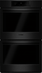 Bosch HBL8642UC Double Wall Ovens Black Stainless Steel Front View