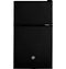 GE Appliances GDE03GGKBB Compact Refrigerators Black Front View
