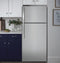 GE Appliances GTS17GSNRSS Top Freezer Refrigerators Stainless Steel – Lifestyle Photo