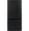 CAFE CWE19SP3ND1 French Door Refrigerators Matte Black – Side Profile