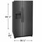 Frigidaire FRSS2623AD Side By Side Refrigerators Black Stainless Steel – Appliance Image