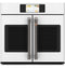 CAFE CTS90FP4NW2 Single Wall Ovens Matte White – Angle View