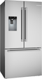 Bosch B36CD52SNS French Door Refrigerators Stainless Steel Front View