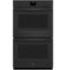 GE Appliances JTD5000DVBB Double Wall Ovens Black Front View
