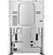 GE Appliances GGF600AVWW Freestanding Ranges White – Back Panel